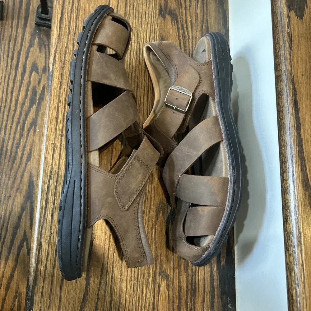 Abeo Sandals Men's 14 Brandon Neutral Arch Support Fisherman Plantar Fasciitis